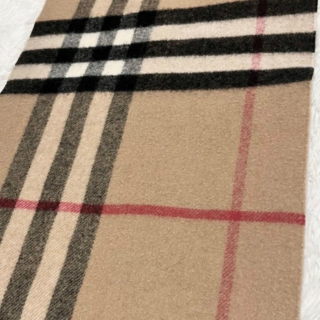 名作✨良品✨バーバリー ロンドン マフラー　メガチェック　カシミヤ　メリノウール