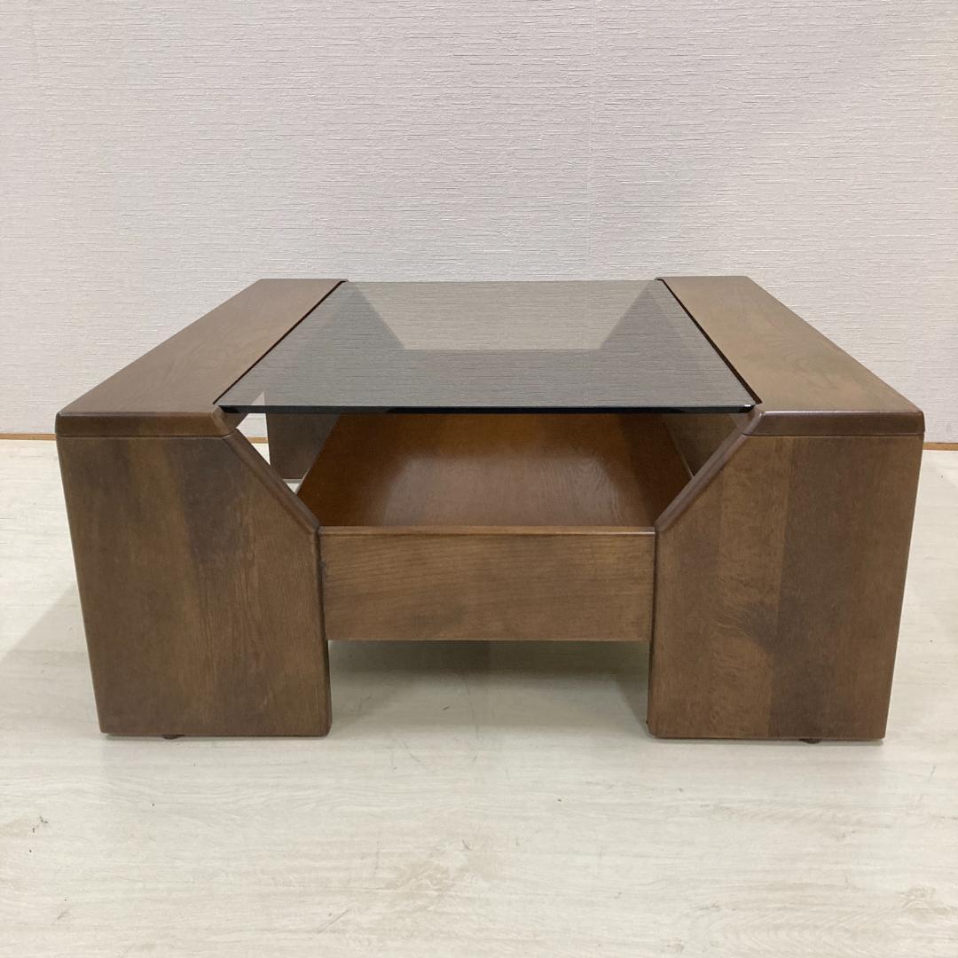 【カリモク】ガラステーブル　センターテーブル　ローテーブル　リビングテーブル