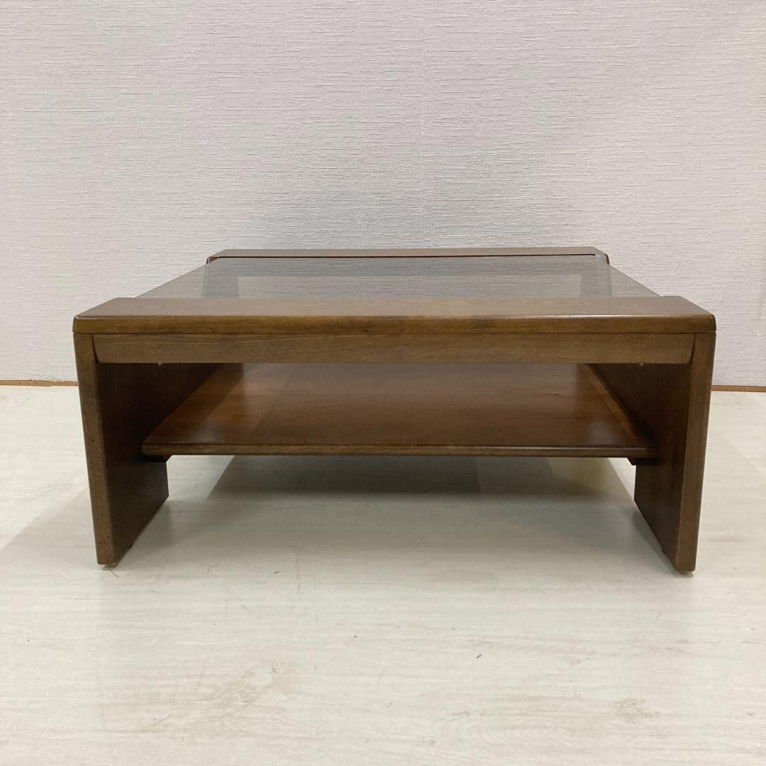 【カリモク】ガラステーブル　センターテーブル　ローテーブル　リビングテーブル