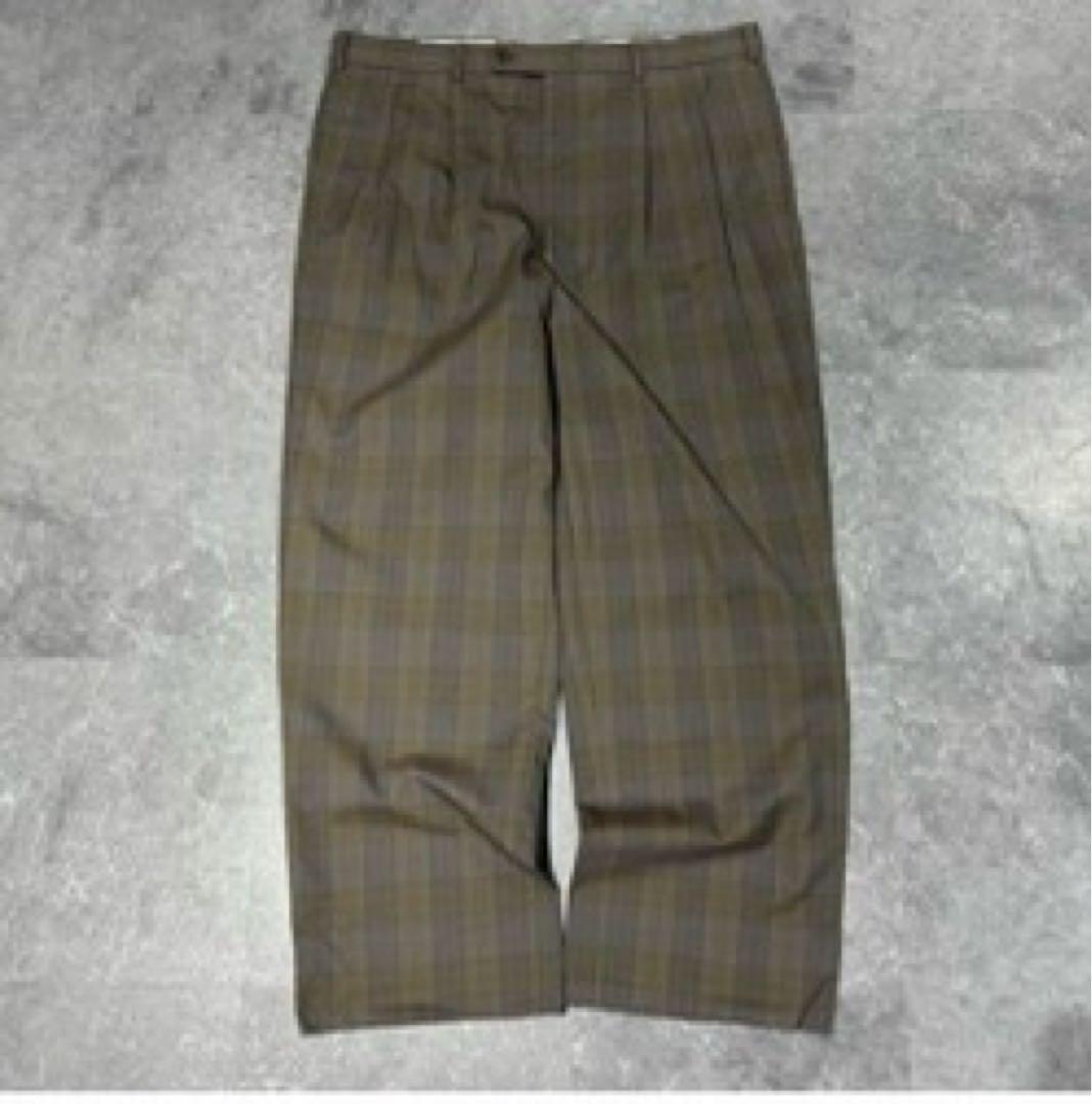 即購入可 古着 BURBERRY ワイドスラックス