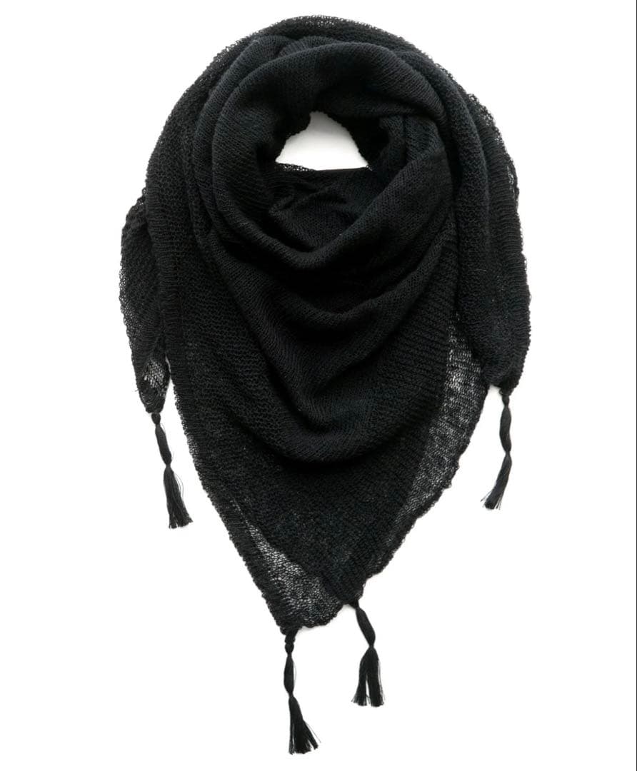 希少 ACRONYM KR-SM1 黒 カシミア100%ショール マフラー