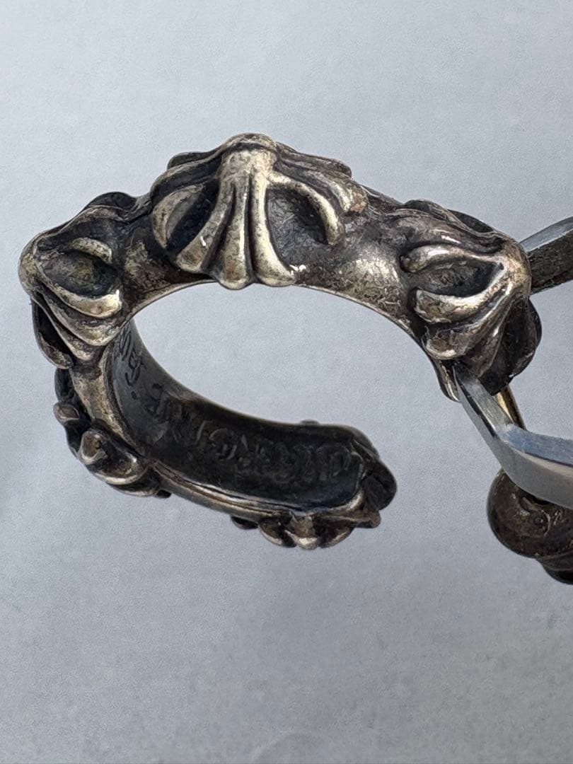 CHROME HEARTS HOOP CROSS SML クロムハーツ　ピアス