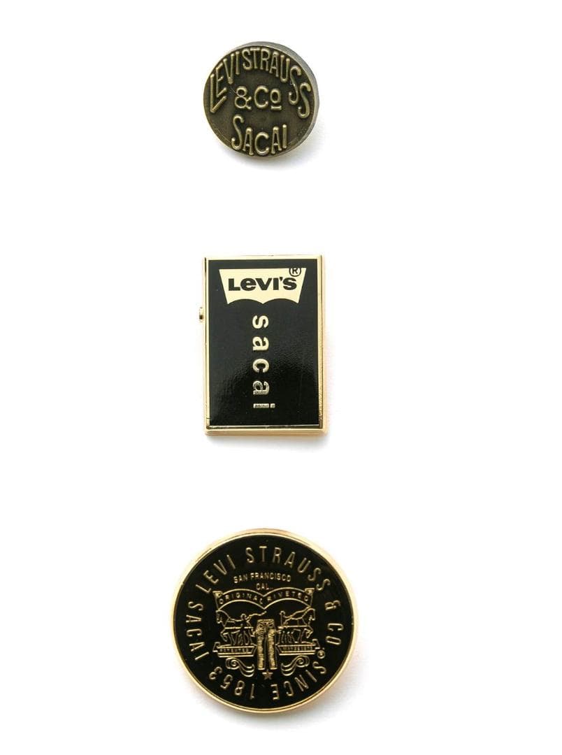 入手困難★sacaiサカイ★Levi’s®リーバイス新品ピンズセットゴールド