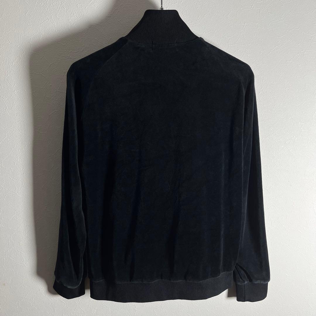 【人気ベロア】フレッドペリー トラックジャケット 月桂樹ロゴ ブラック S