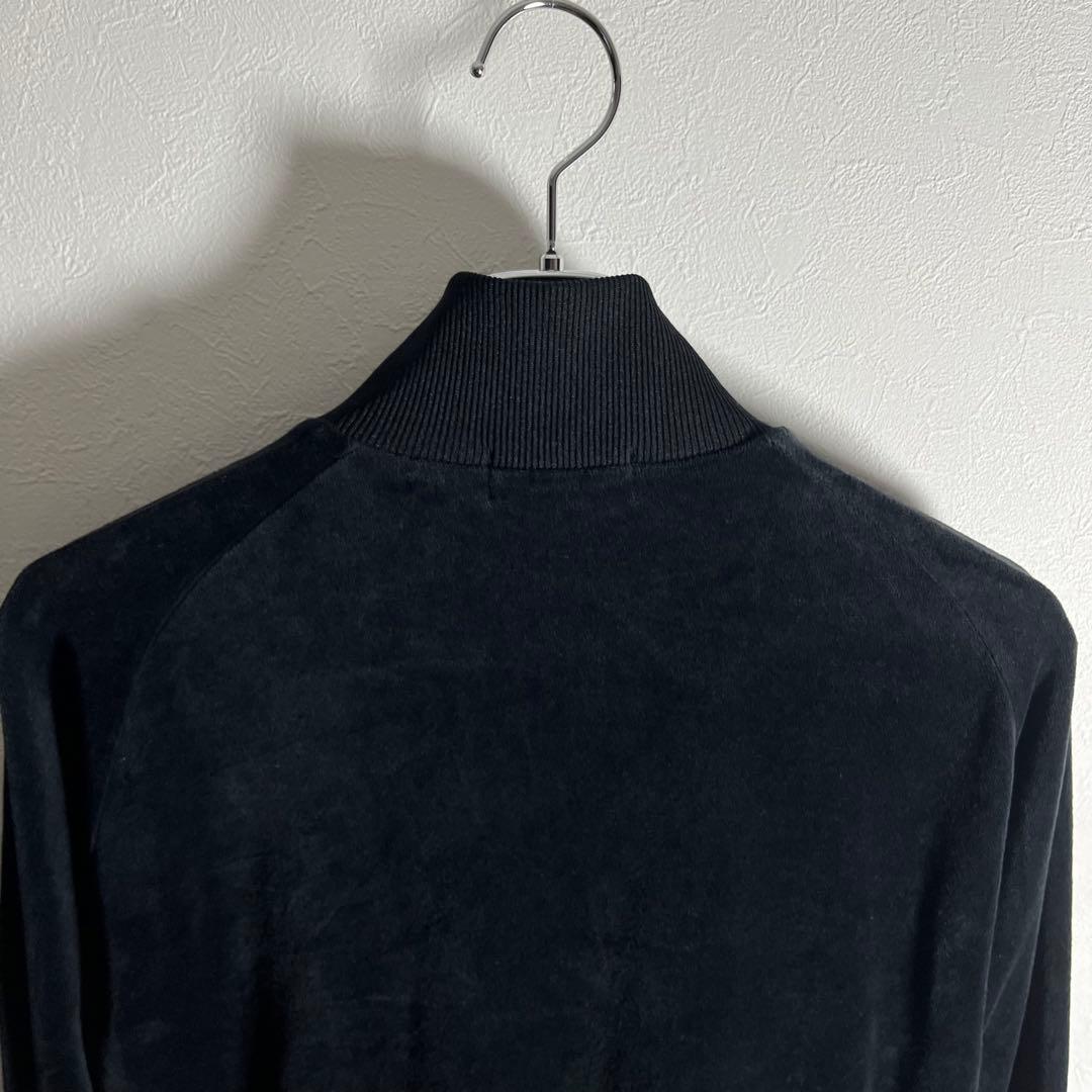 【人気ベロア】フレッドペリー トラックジャケット 月桂樹ロゴ ブラック S