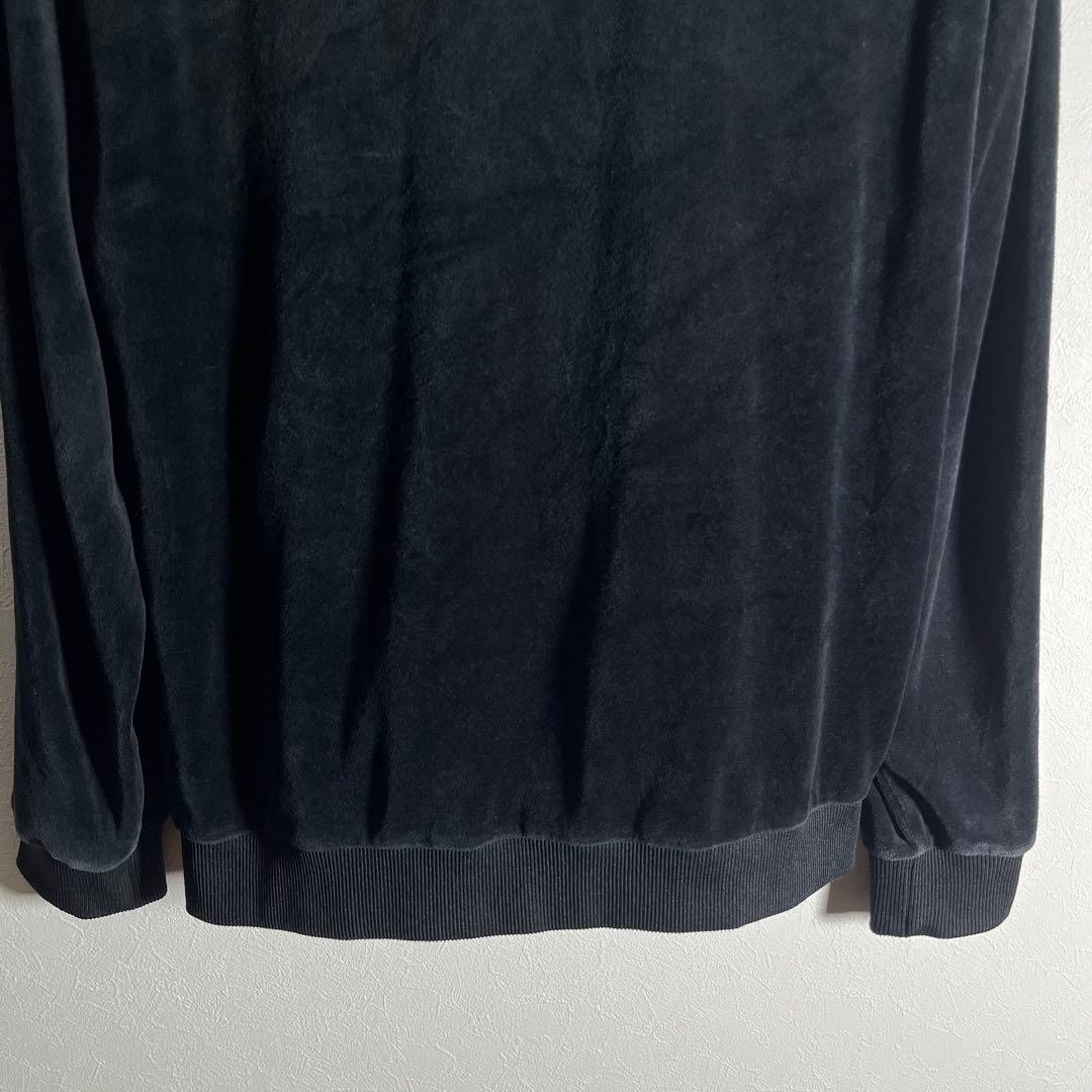 【人気ベロア】フレッドペリー トラックジャケット 月桂樹ロゴ ブラック S