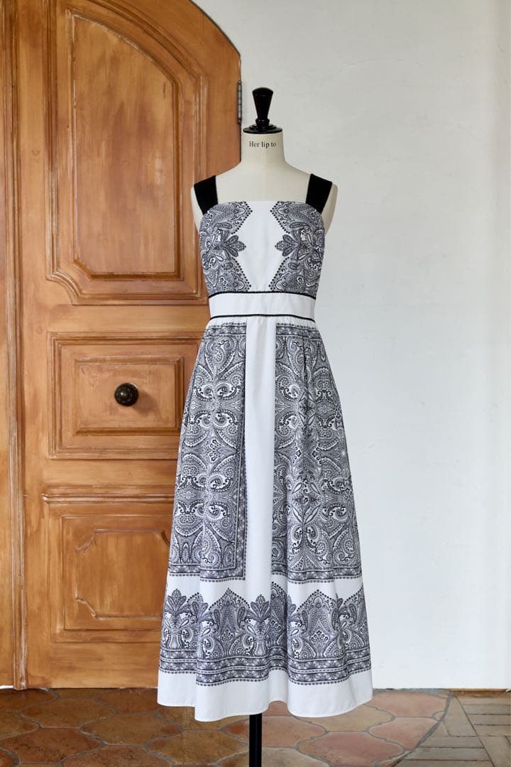 ワンピース Marbella Panel Printed Dress