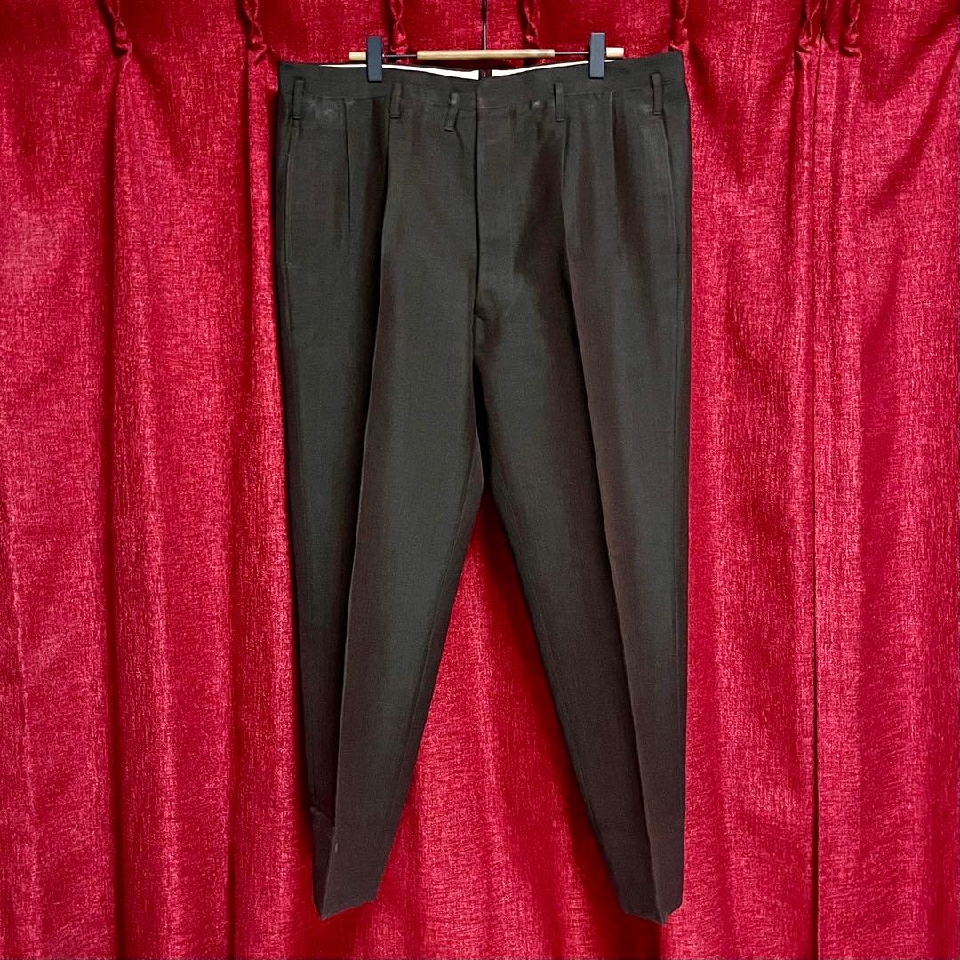 美品 50S ヴィンテージ セットアップ シングル スーツ 茶 ボタンフライ