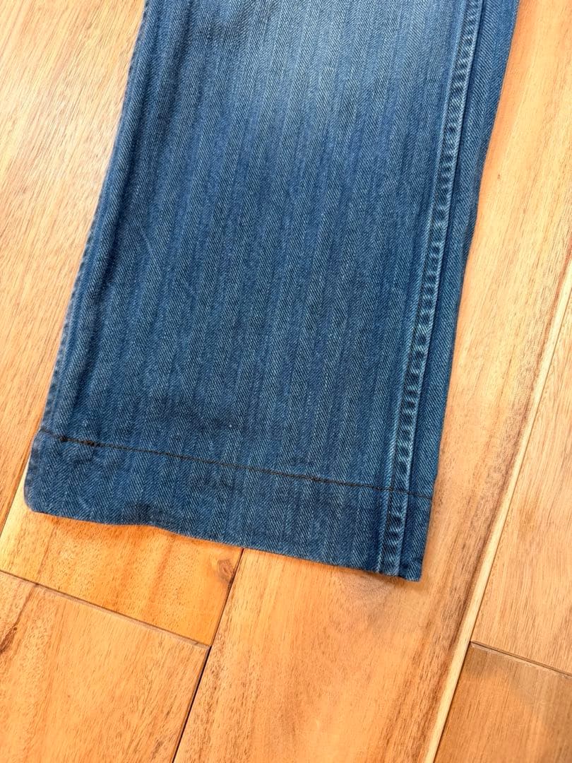 m*i様 美品RRLダブルアールエルシンチバック サスペンダー デニム 31x3