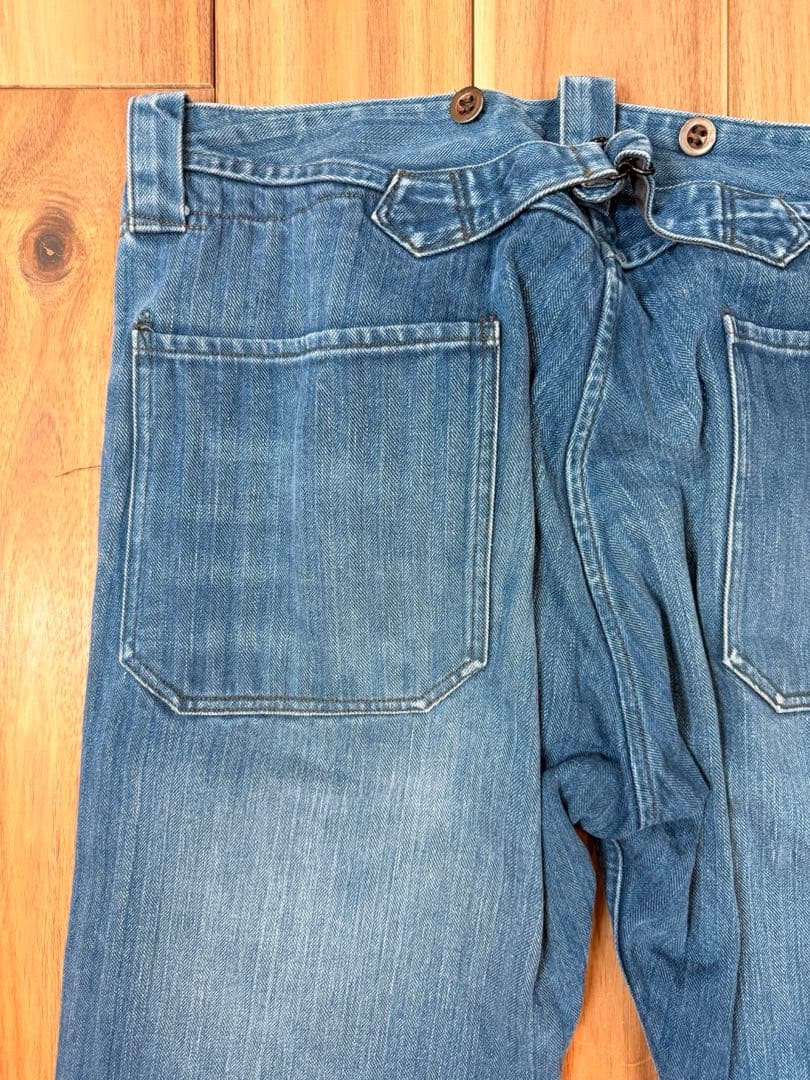 m*i様 美品RRLダブルアールエルシンチバック サスペンダー デニム 31x3