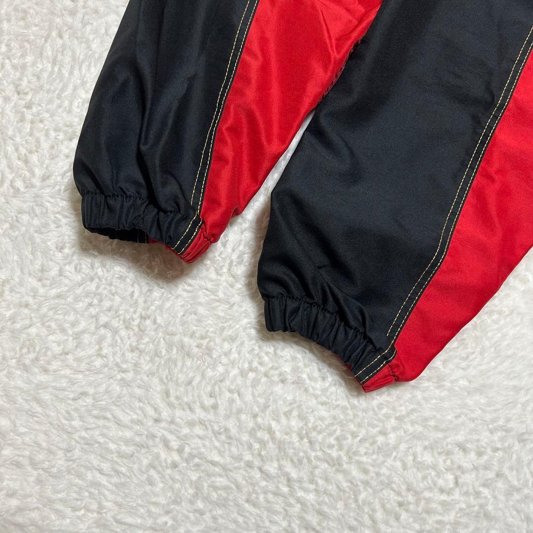 ミズノ MIZUNO タフブレーカー ウインドブレーカー 上下 黒/赤 L