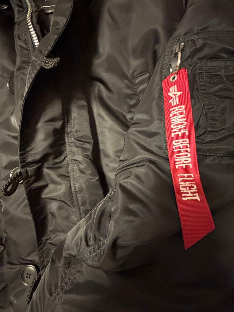 試着のみ美品　ALPHA アルファインダストリーズn3b ブラック