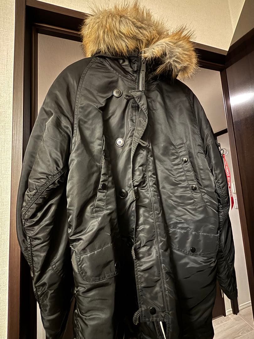 試着のみ美品　ALPHA アルファインダストリーズn3b ブラック