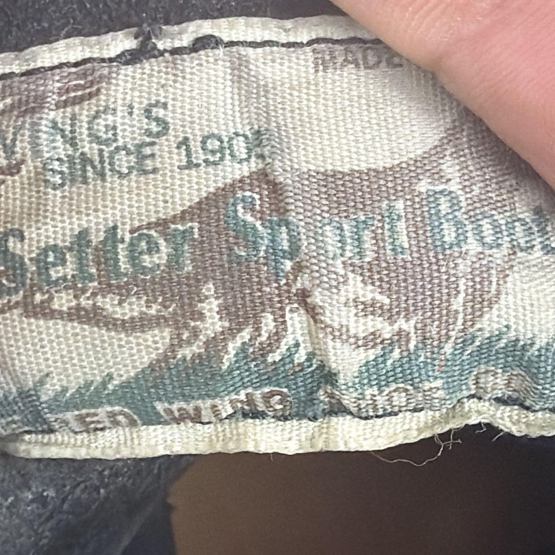 90s RED WING 8179 アイリッシュセッター 黒 犬タグ　黒ソール