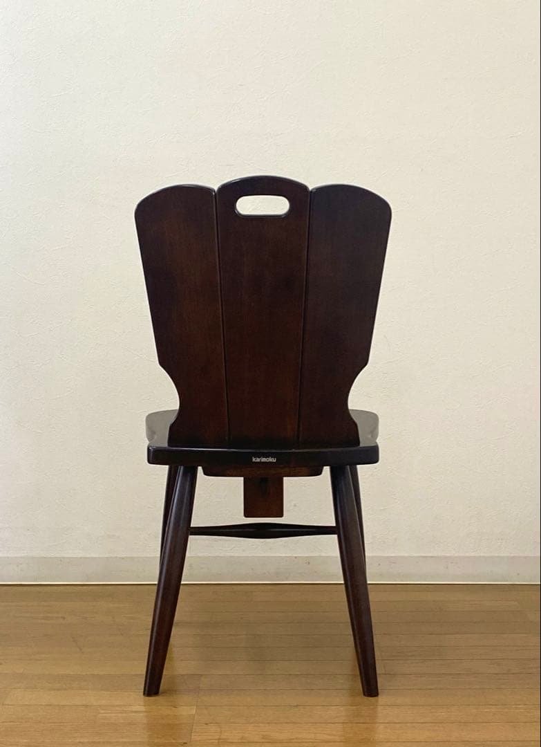 美品 カリモク ルスティック ダイニング チェア 椅子 インテリア ①