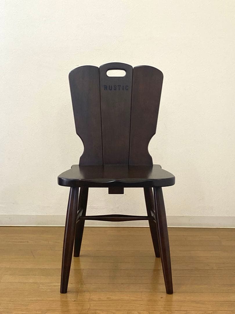 美品 カリモク ルスティック ダイニング チェア 椅子 インテリア ①