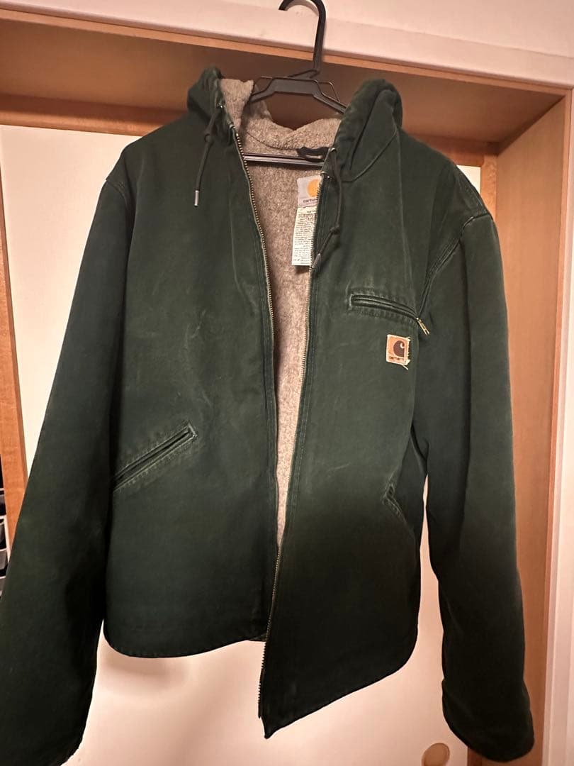 carhartt アクティブジャケット モスグリーン革パッチ 2004年製