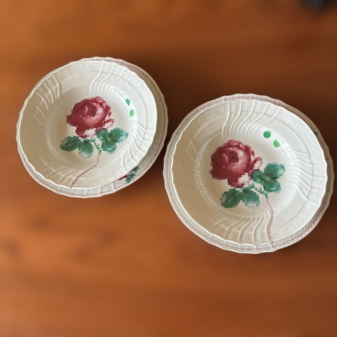 リチャードジノリ 27cm & スープ・パスタ皿 各２セソンローゼフィオリランノ