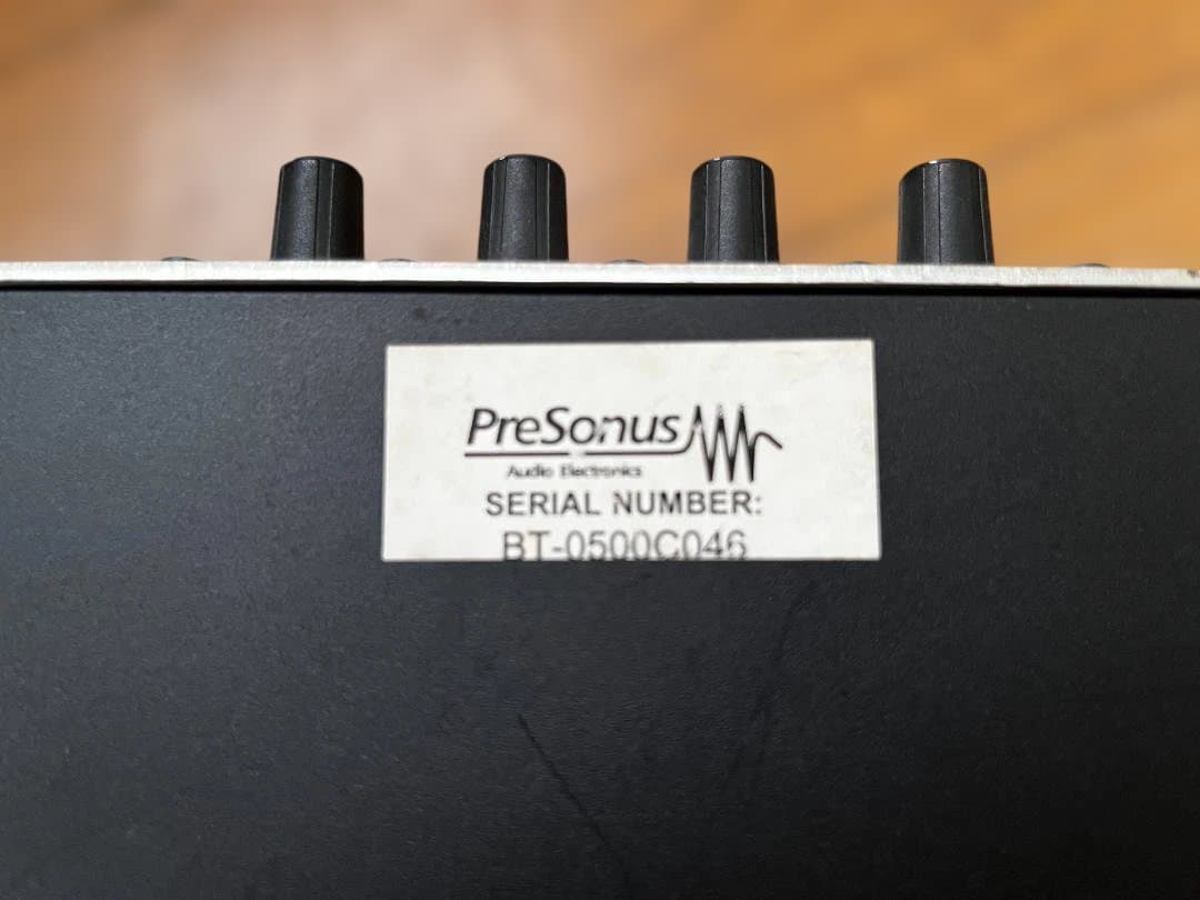 PreSonus Bluetube マイクプリアンプ