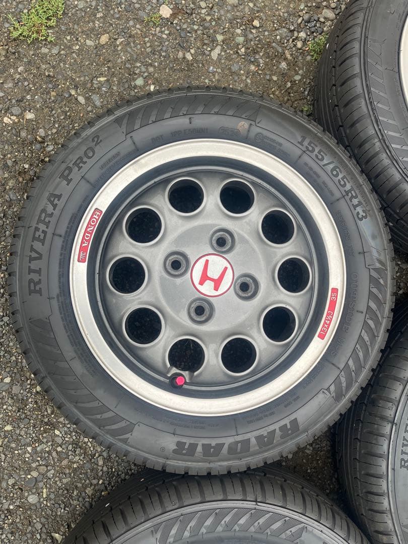 白猫　ホンダ　ビート　純正ホイール4本セット