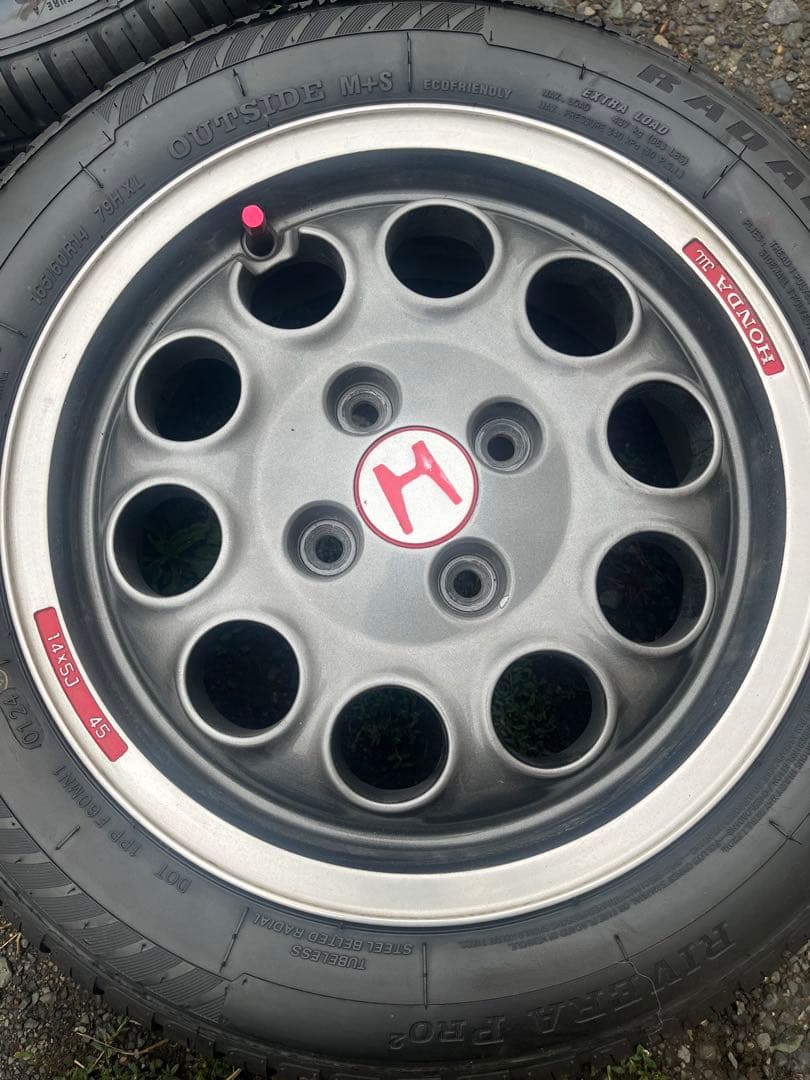 白猫　ホンダ　ビート　純正ホイール4本セット