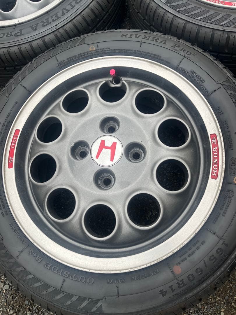 白猫　ホンダ　ビート　純正ホイール4本セット