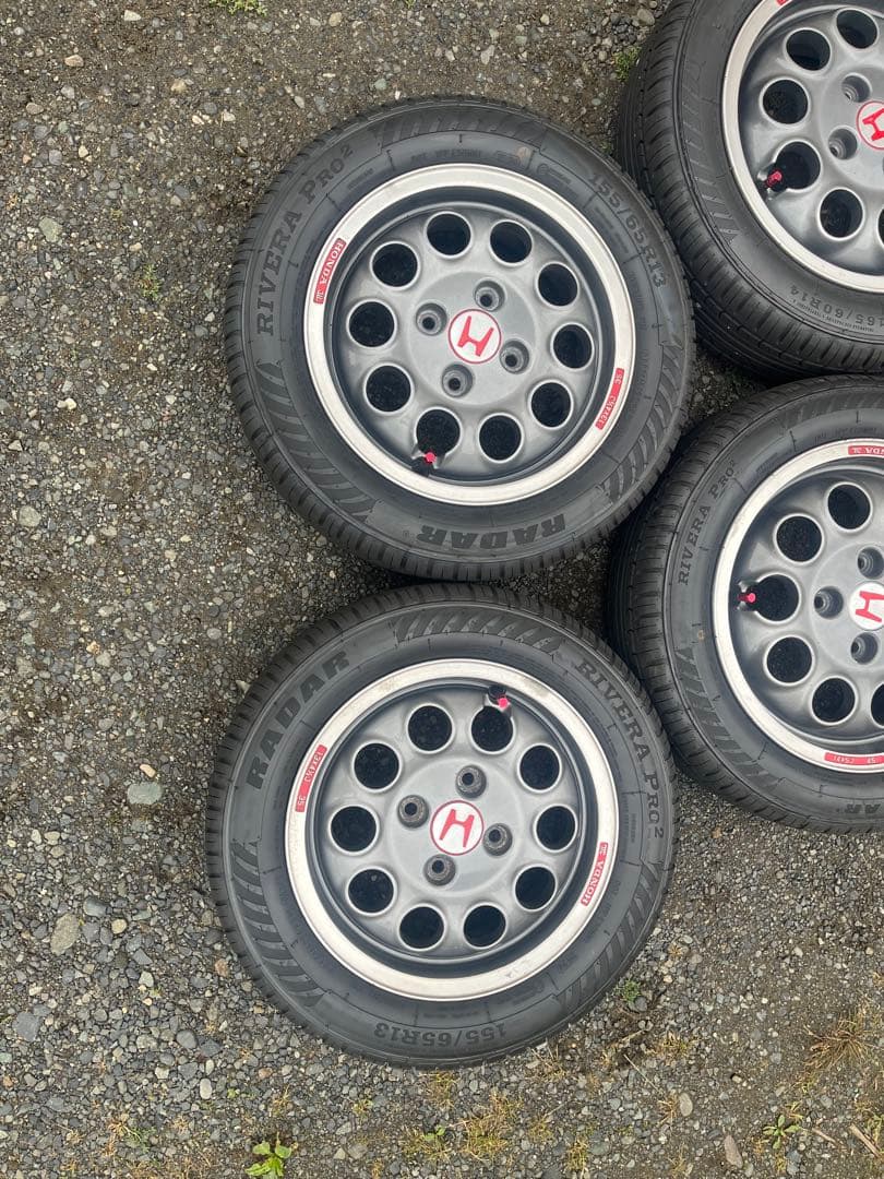 白猫　ホンダ　ビート　純正ホイール4本セット