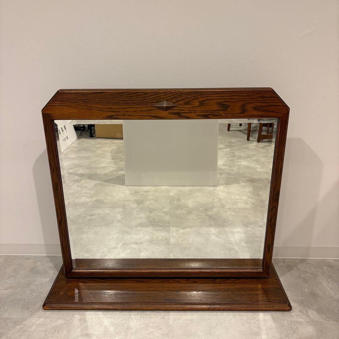 アンティーク　卓上ミラー　スタンドミラー　大きめ　ドレッサー　ミラー　鏡