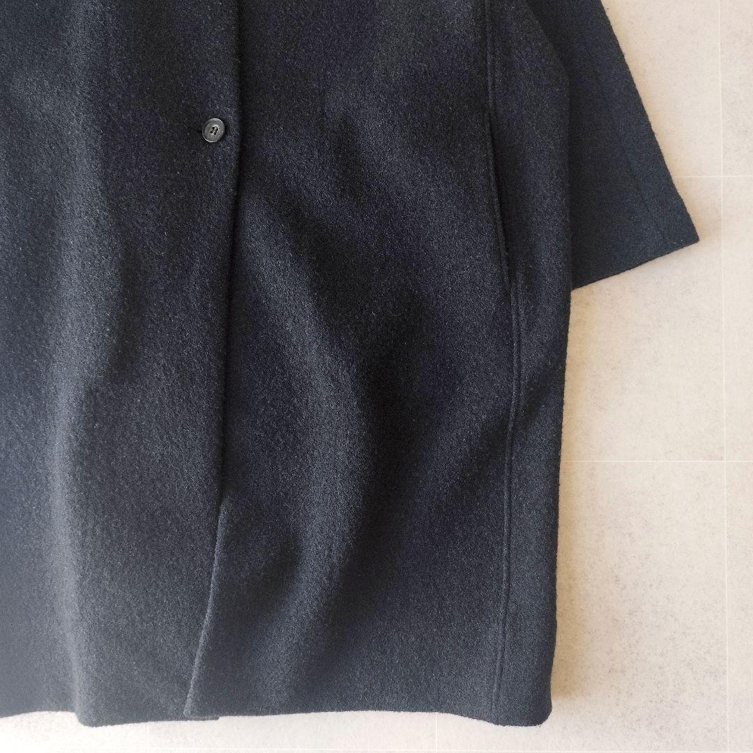 L　evam eva PRESS WOOL COAT コクーンシルエットコート