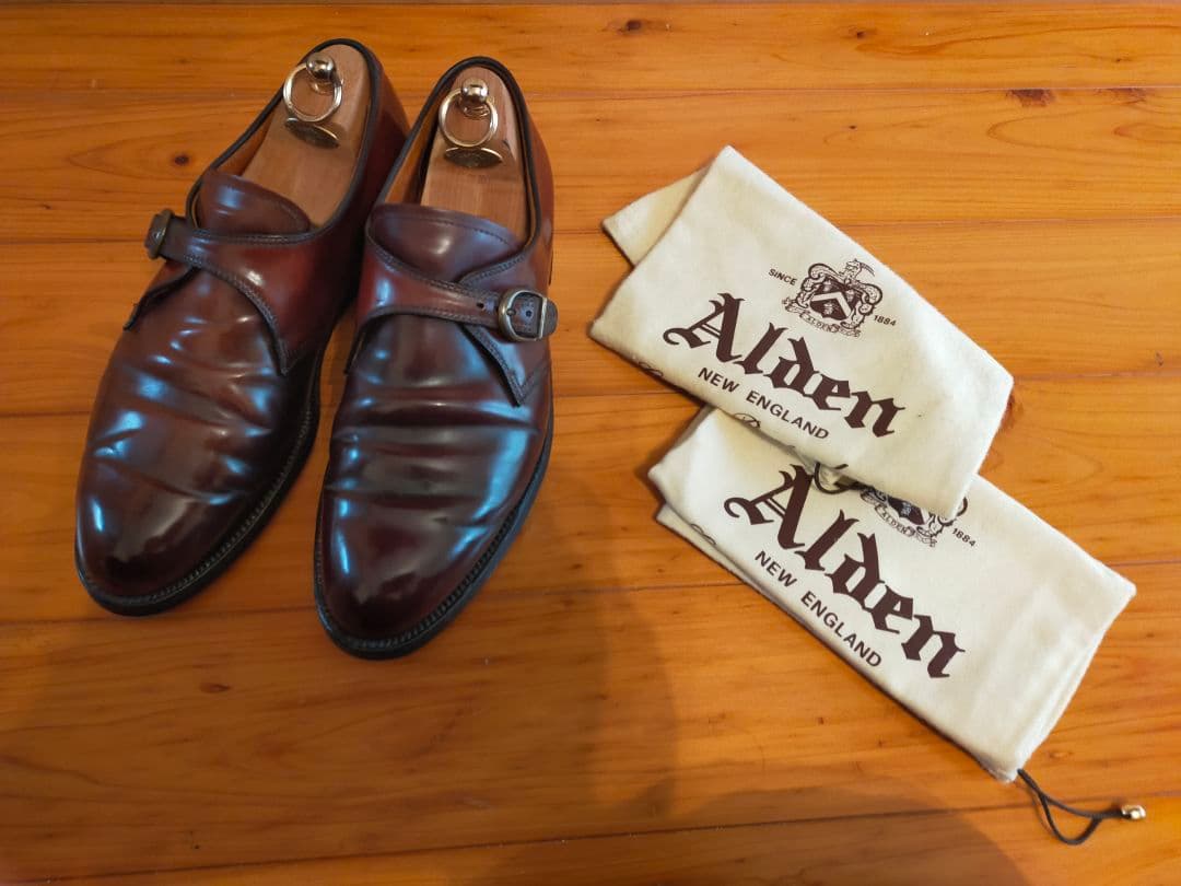 オールデン　コードバンモンクストラップ　954　9D