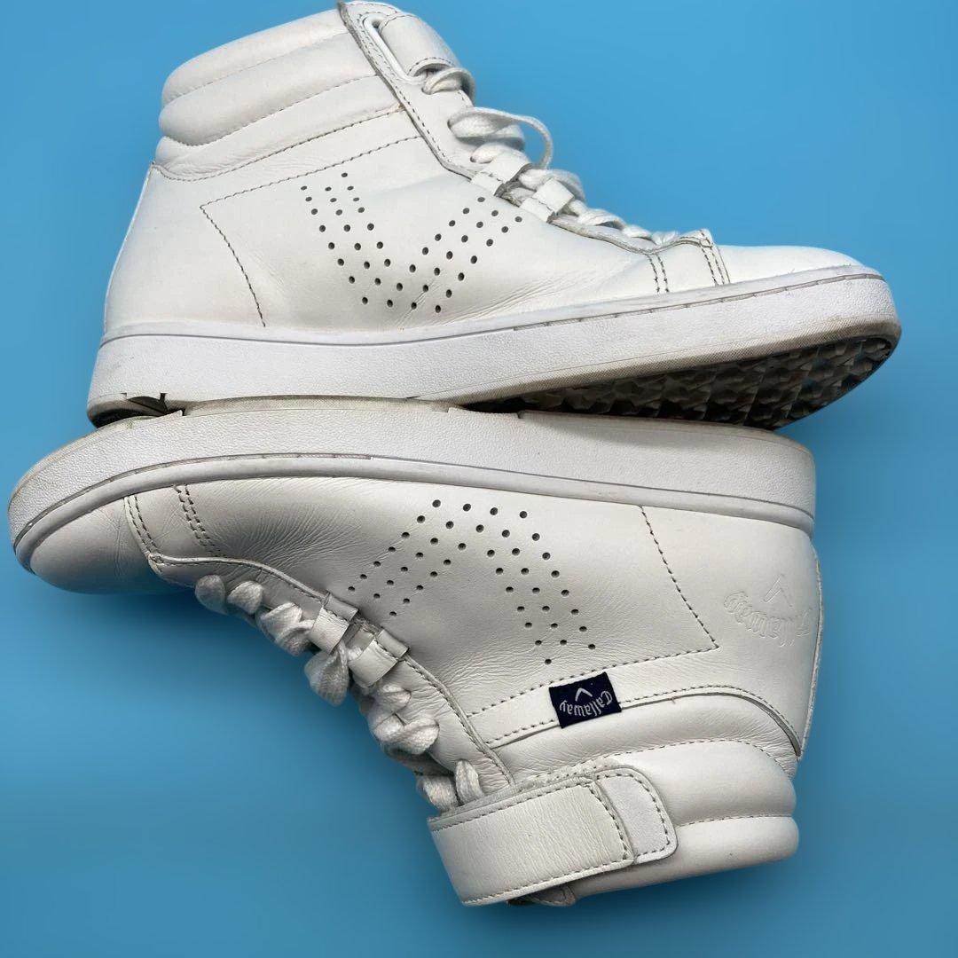 【美品】キャロウェイcallawayゴルフシューズハイカット22.5cm 石川遼