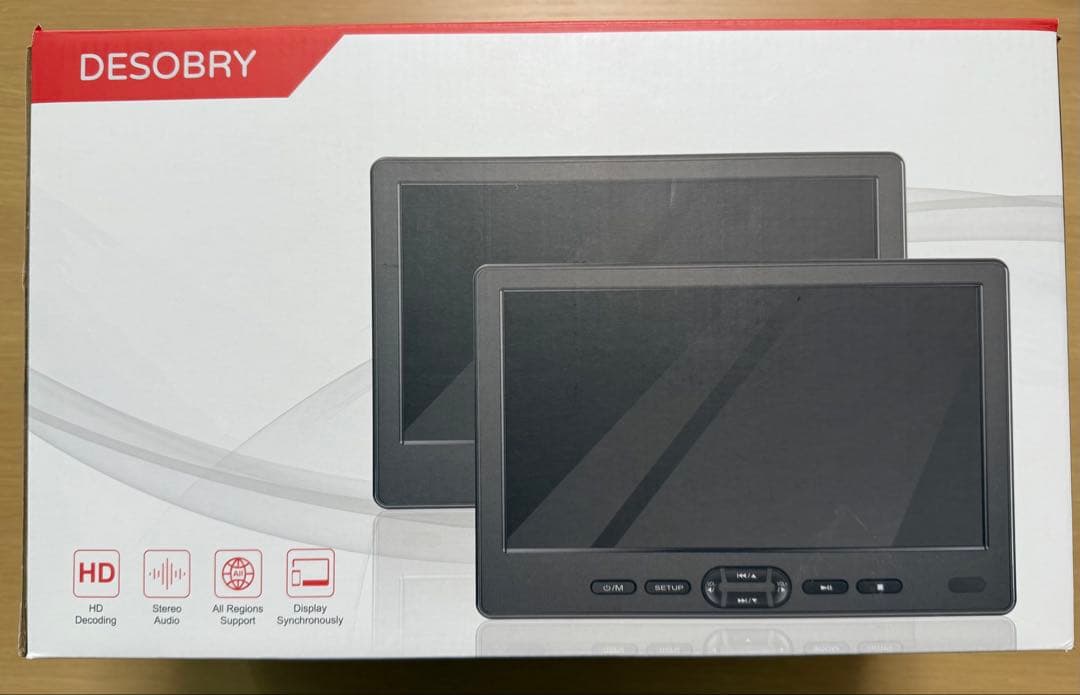 [2台セット] DESOBRY DVDプレーヤー 車