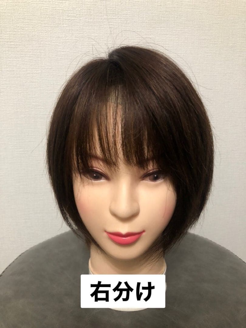 人毛ショート　ブラウン　未使用