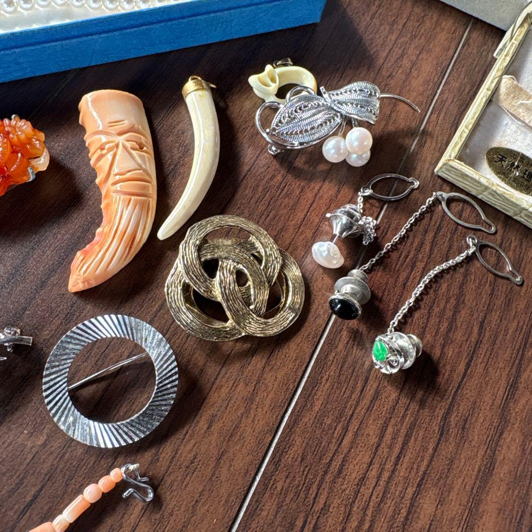 S*★様 アクセサリー　まとめて　珊瑚　瑪瑙　パール　silver イミテーショ