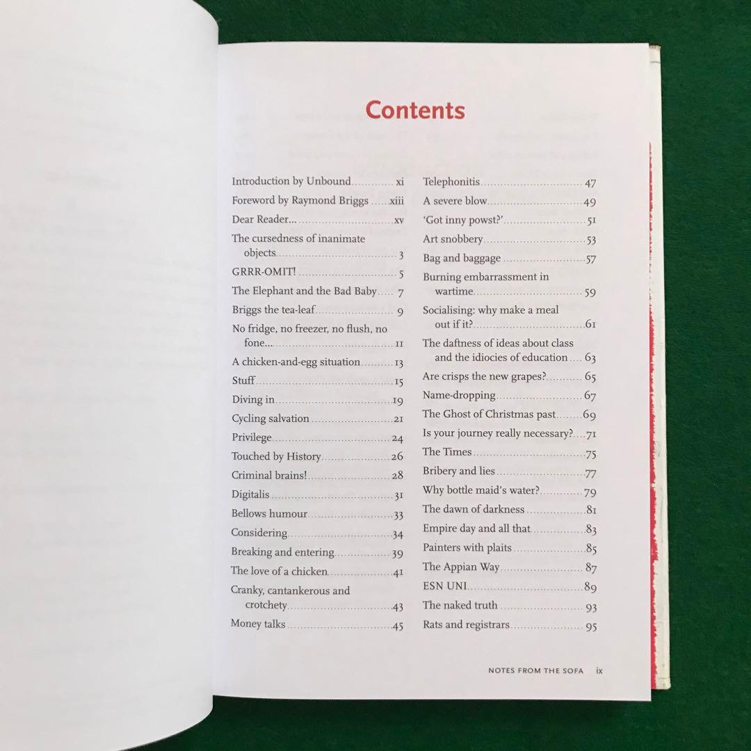 洋書 RAYMOND BRIGGS Notes from the Sofa