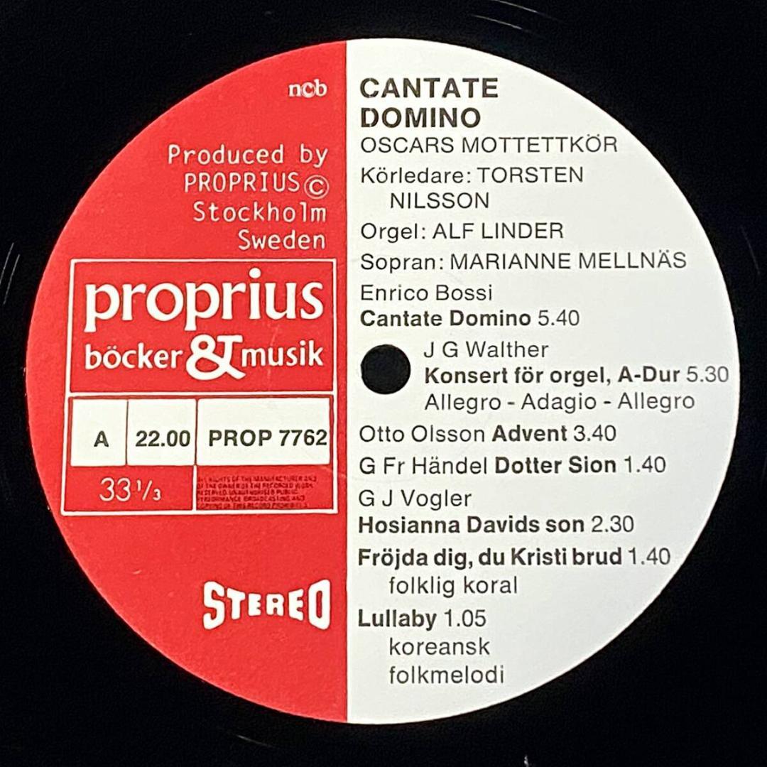 ★超絶美品！SWE完全初出【白地青文字ジャケ/解説リーフ付】 カンターテ・ドミノ