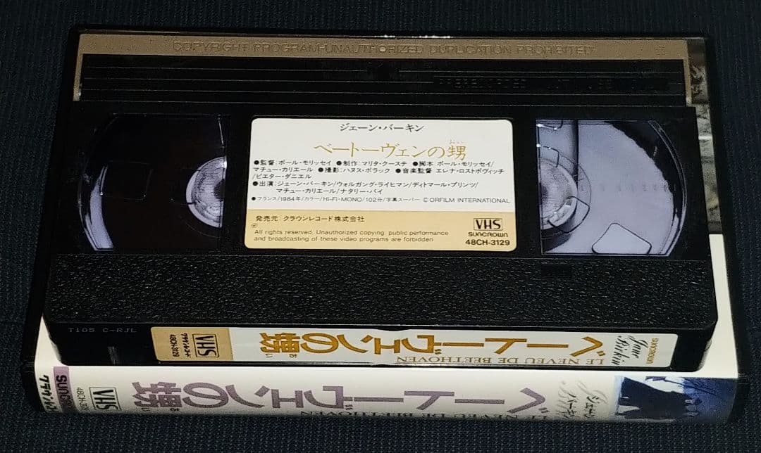 未DVD化 ジェーン・バーキン ベートーヴェンの甥 VHS ポール・モリセイ