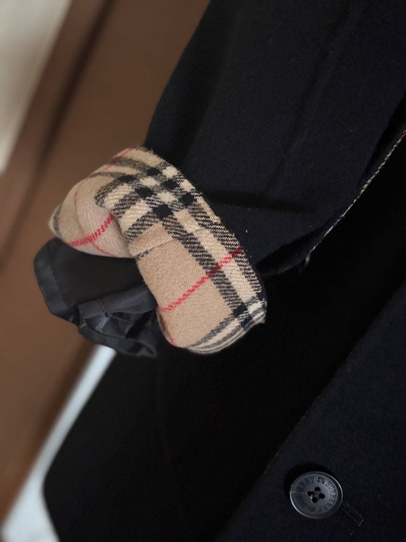 BURBERRY BLACK LABEL ノバチェックPコート サイズL