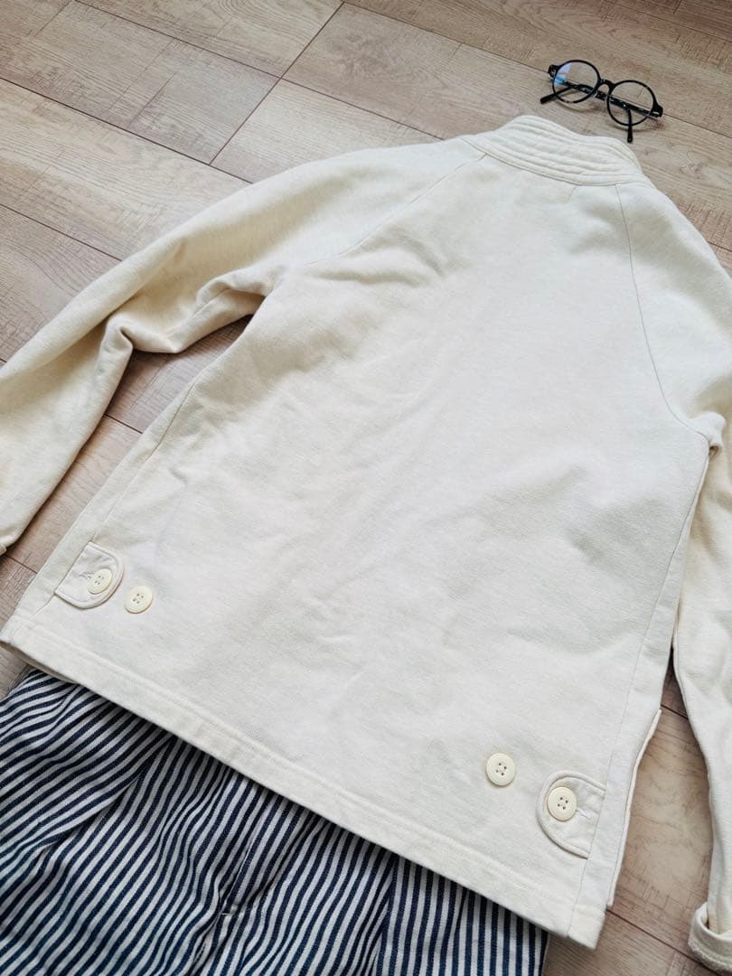 45rpm コットンジャケット　スウェット　カーディガン