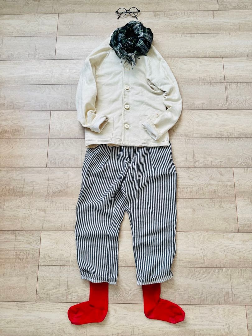 45rpm コットンジャケット　スウェット　カーディガン