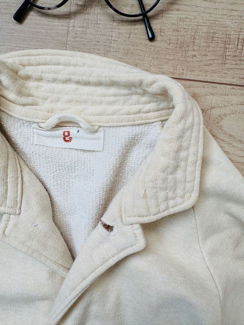 45rpm コットンジャケット　スウェット　カーディガン