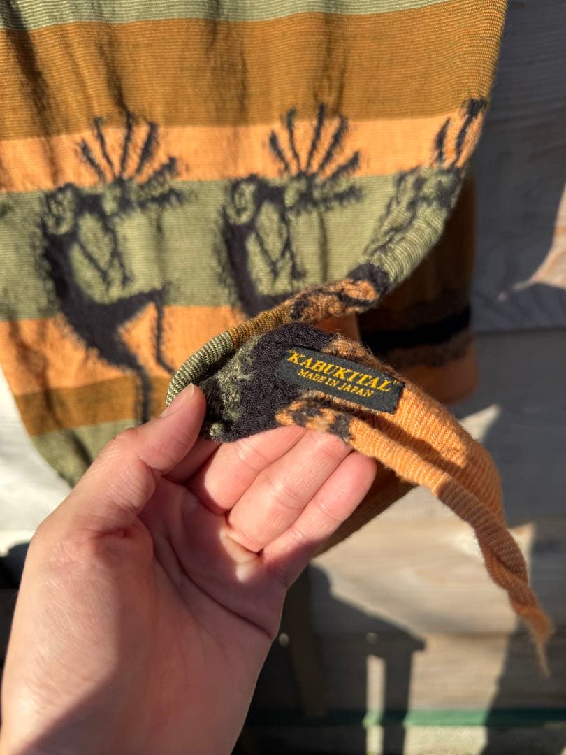 KABUKITAI 刺繍入りマフラー　kapital kabuki