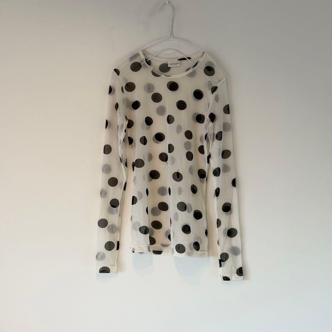 トップス DRIES VAN NOTEN Polka Dot Sheer Shirt XS