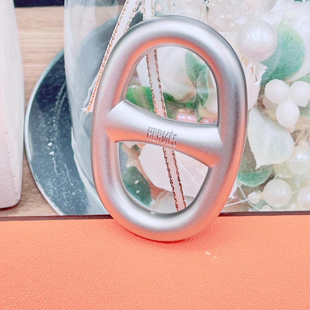 ◇エルメス◇ HERMES シェーヌダンクル スカーフリング ブランド シルバー