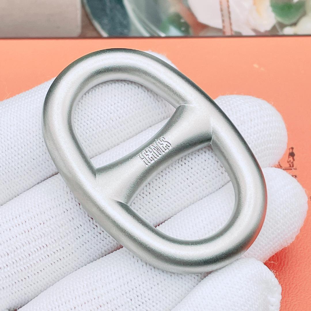 ◇エルメス◇ HERMES シェーヌダンクル スカーフリング ブランド シルバー