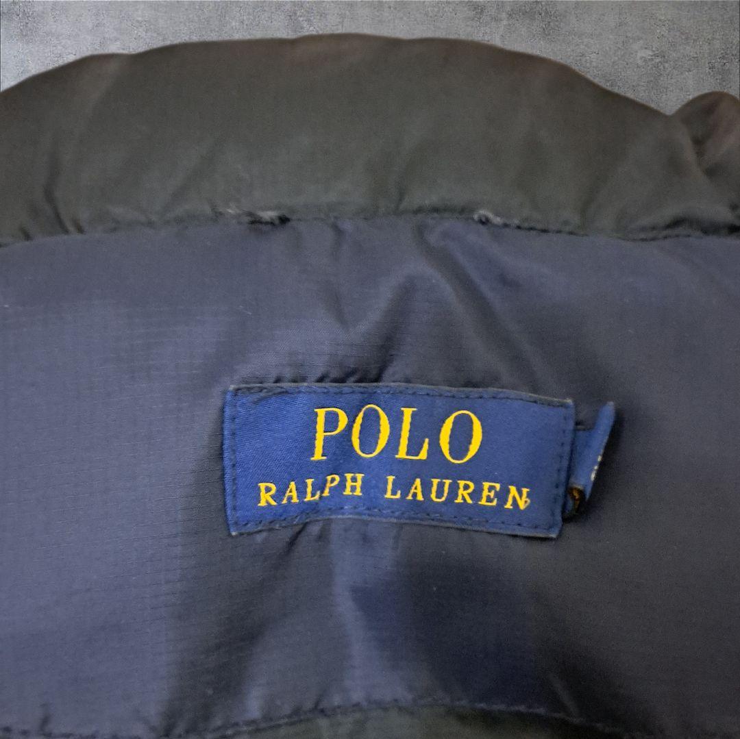 ラルフローレン ダウンベスト ポニー刺繍 ネイビー ブラック ヌプシ型