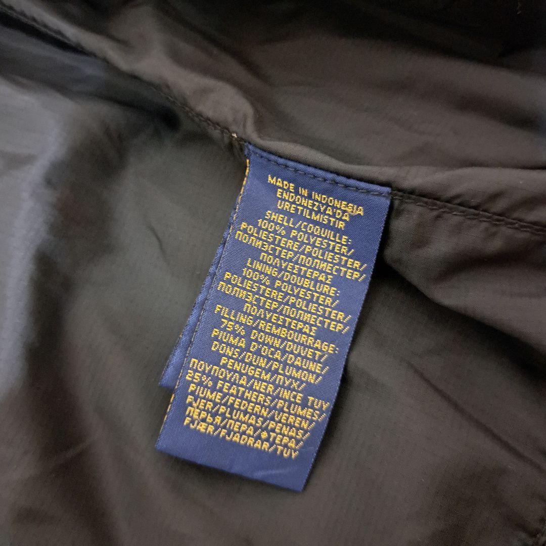 ラルフローレン ダウンベスト ポニー刺繍 ネイビー ブラック ヌプシ型