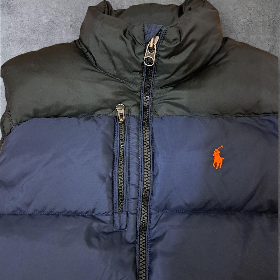 ラルフローレン ダウンベスト ポニー刺繍 ネイビー ブラック ヌプシ型
