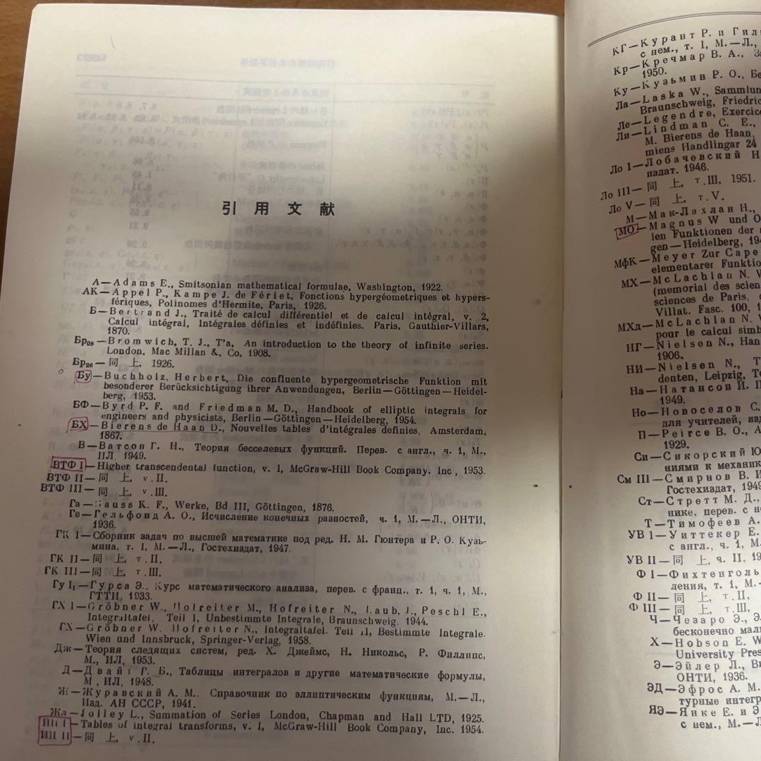 数学大公式集 大槻義彦訳 丸善