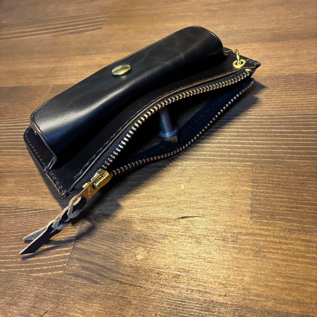 フラグメントケース　トラッカーウォレット　MARYAM社　ホースバット　茶芯